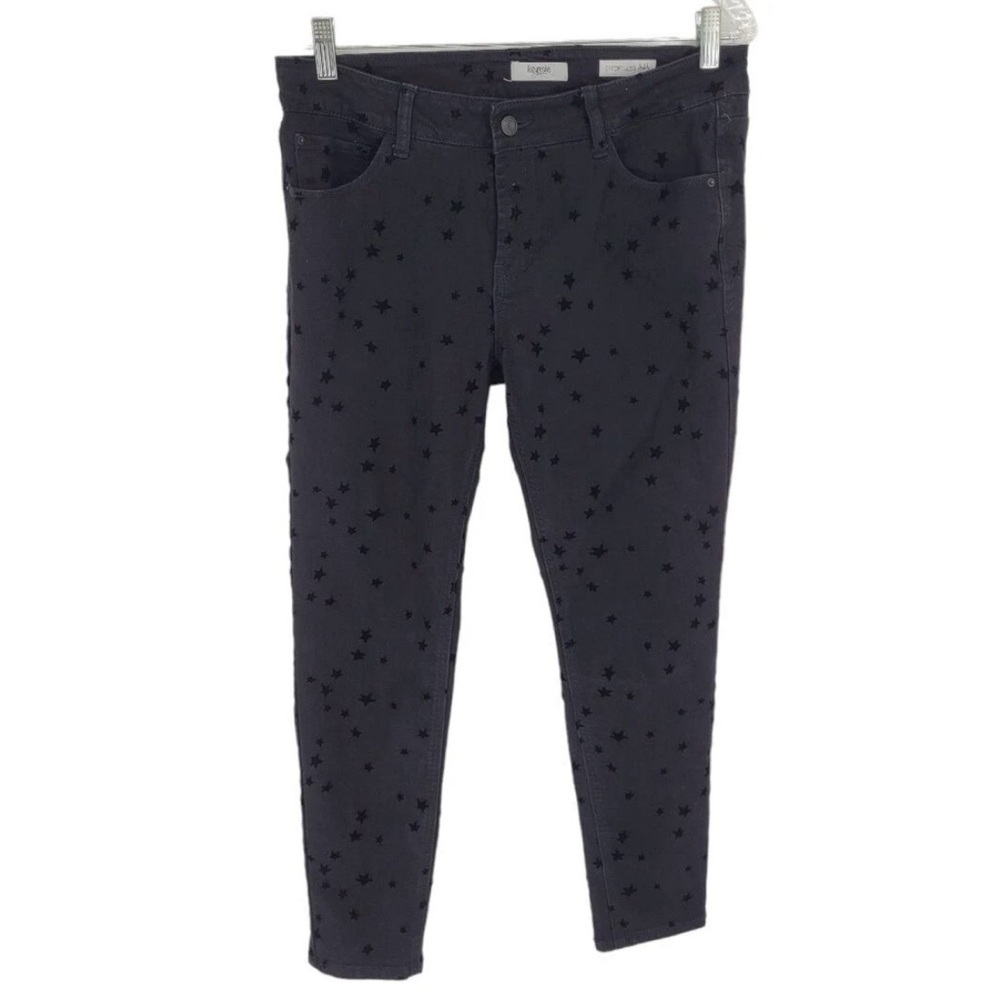 Kensie Star Print Effortless Ankle Jeans